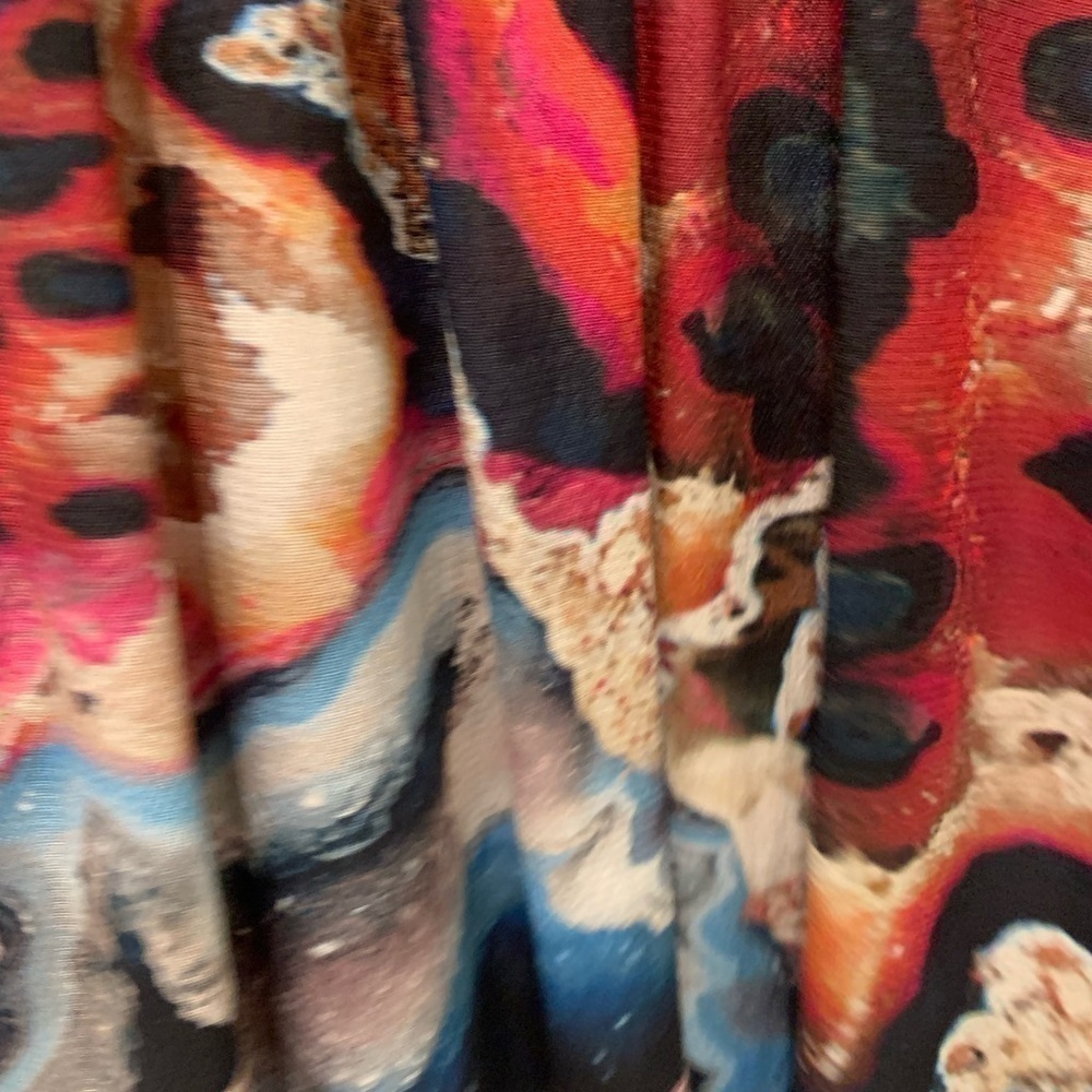 🌷KAREN Kane🌷 Watercolor Print Pullover Blouse Size XSP NEW w/o tags - Picture 6 of 7